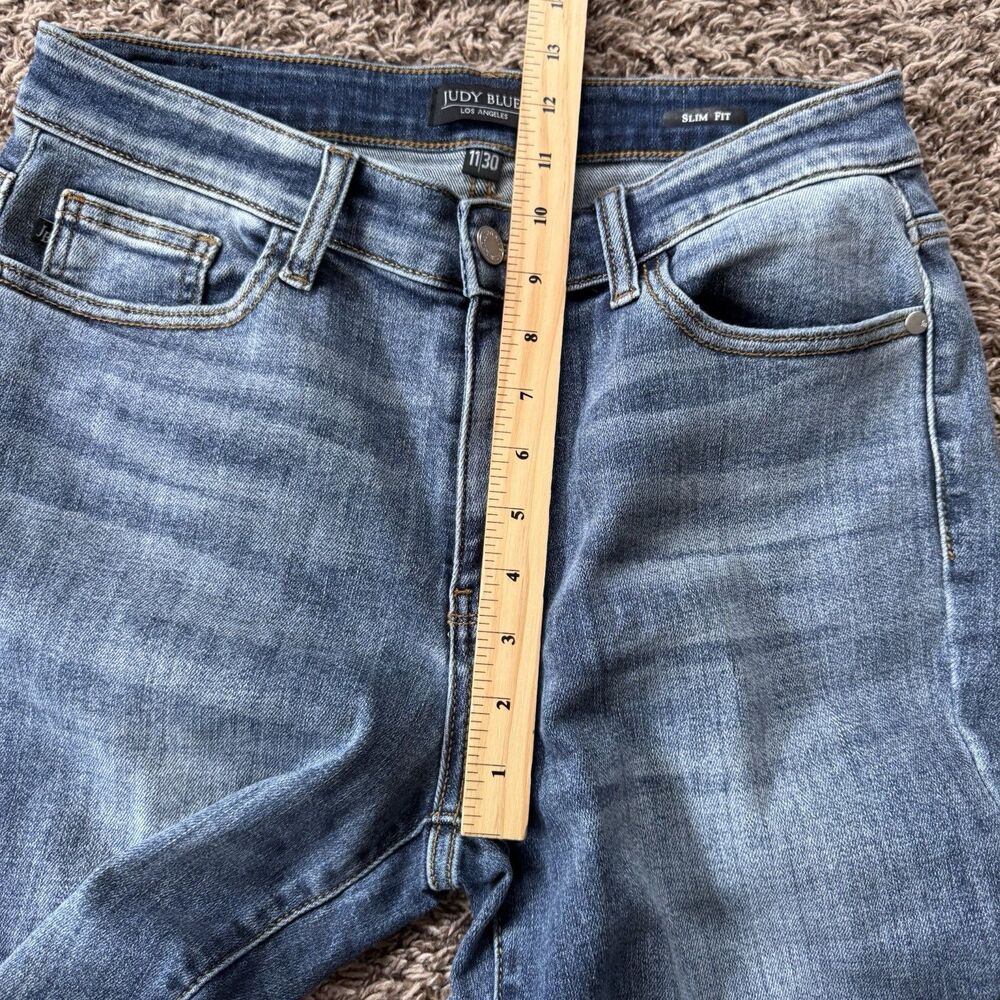 Judy Blue JB82180MD Slim Fit Medium Wash Stretch Denim Jeans Women's 11/30 - Picture 8 of 9